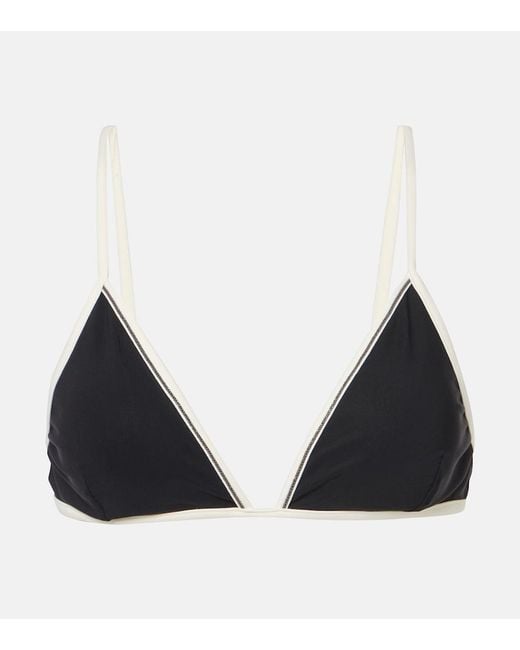 Brunello Cucinelli Black Bikini Top