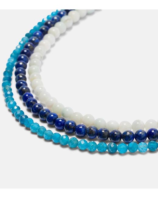 Jennifer Behr Blue Ersa Beaded Necklace