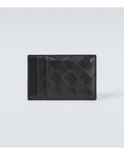 Bottega Veneta Black Leather Card Holder for men