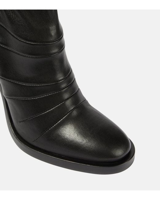 Ann Demeulemeester Black Carol Leather Ankle Boots