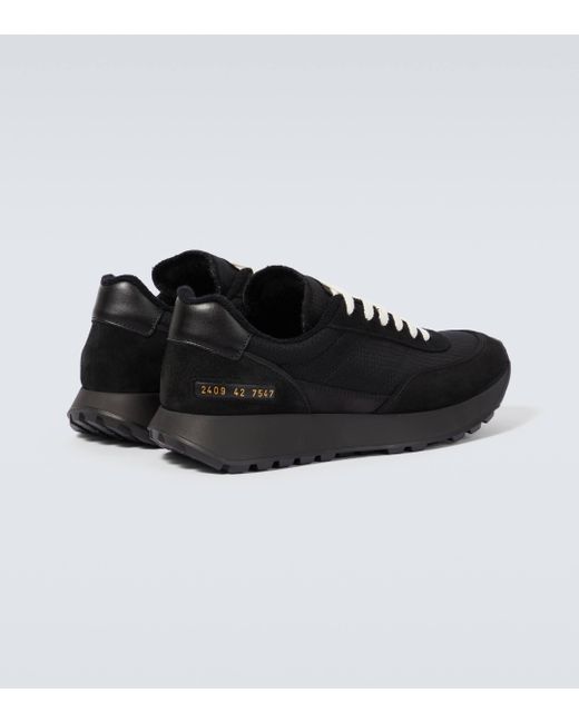 Common Projects Black Track Classic Suede Sneakers for men