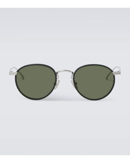 Bottega Veneta Runde Sonnenbrille Forte Panthos in Brown für Herren