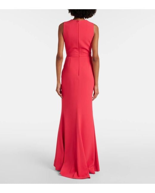 Robe Longue A Ornements Elie Saab en coloris Red