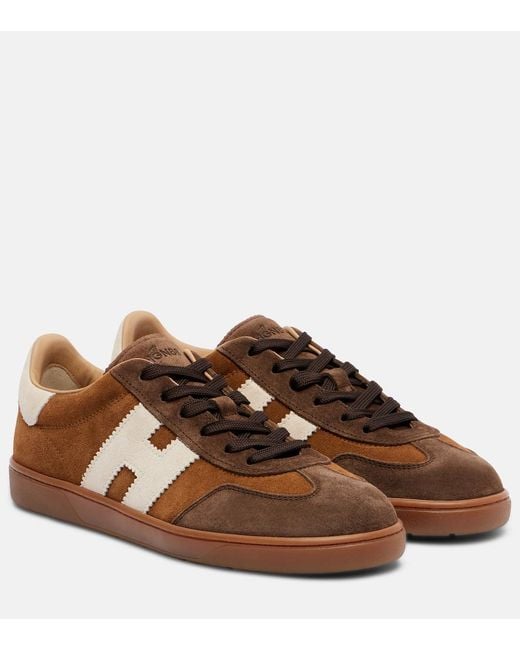 Hogan Brown Cool Suede Sneakers