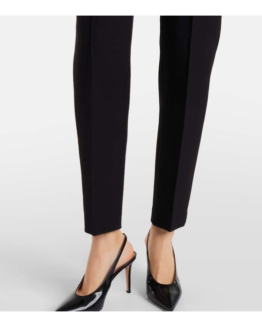 Roland Mouret Blue Crepe Slim Pants