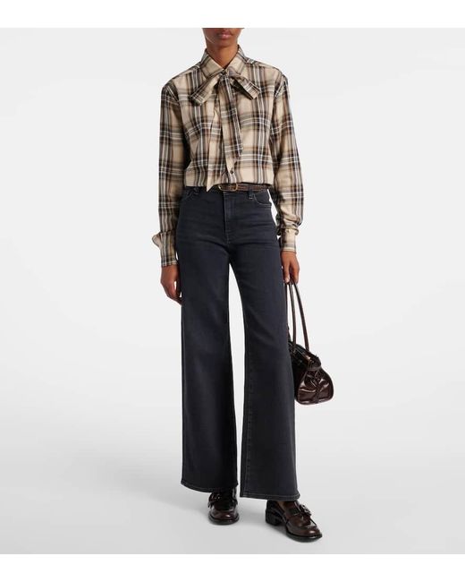Jeans Anchos Le Slim Palazzo FRAME de color Blue