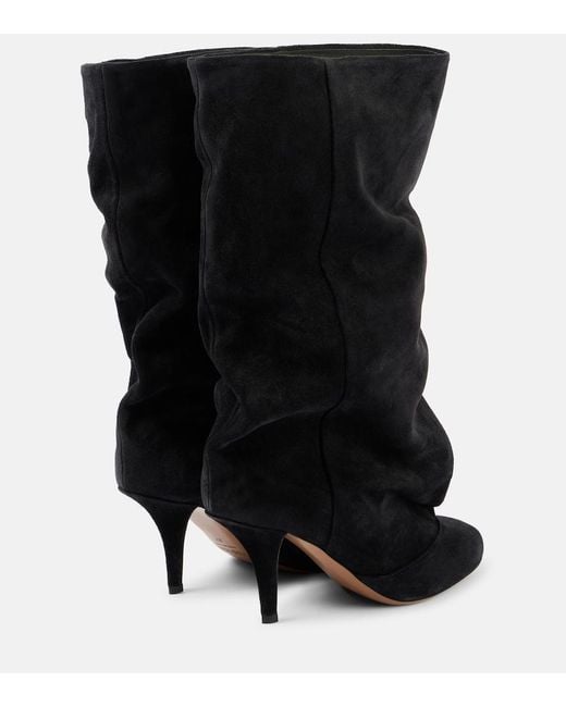 Paris Texas Black Esther 75 Suede Boots