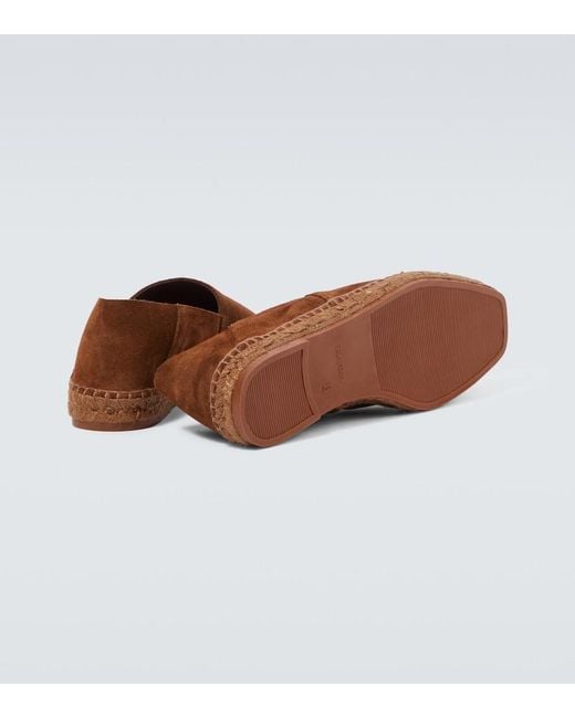 Tom Ford Brown Barnes Suede Espadrilles for men
