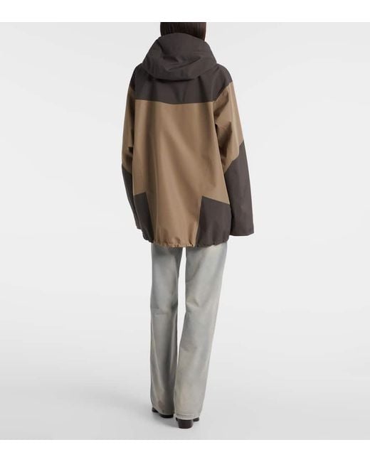 Prada Brown Colorblocked Oversized Jacket