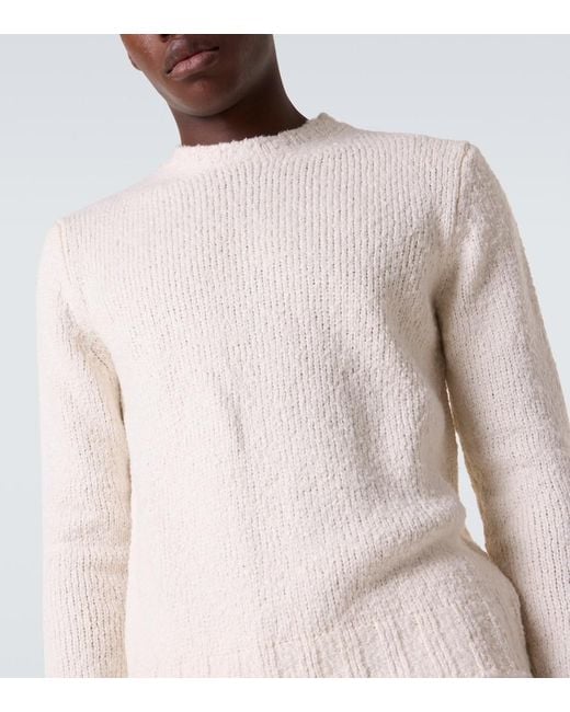 Saman Amel White Gio Silk Sweater for men