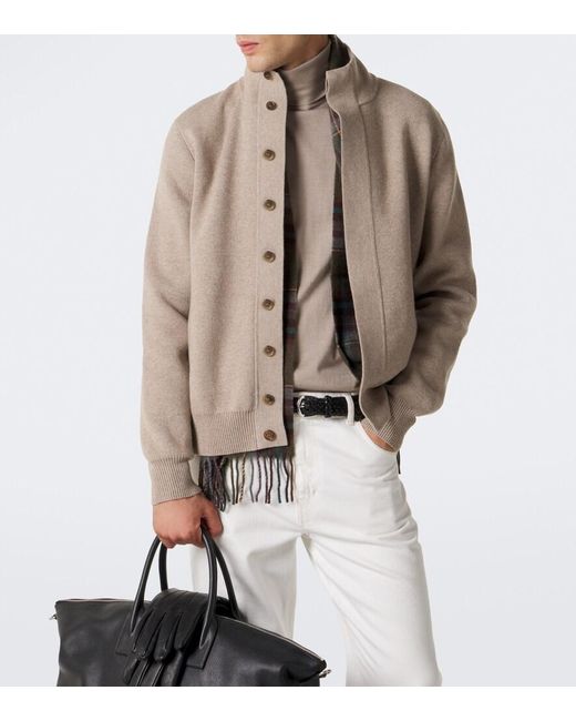 Dunhill Natural Cotton And Wool Jacket for men