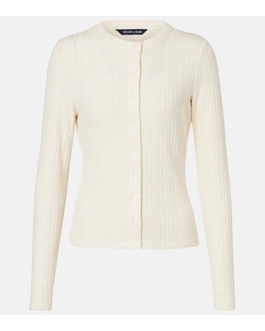 Veronica Beard Natural Lira Cardigan