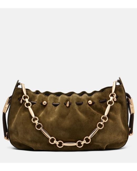 Zimmermann Brown Halcyon Suede Shoulder Bag
