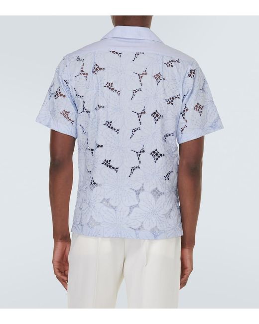 Wales Bonner Blue Highlife Bowling Shirt for men