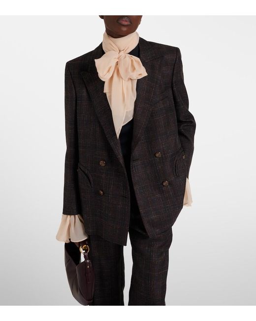 Blazé Milano Black Everynight Wool, Silk, And Linen Blazer