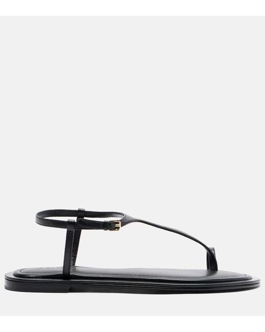 A.Emery Black Alta Leather Sandals