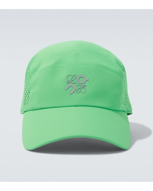 Loewe Green X On Technical Baseball Cap for men