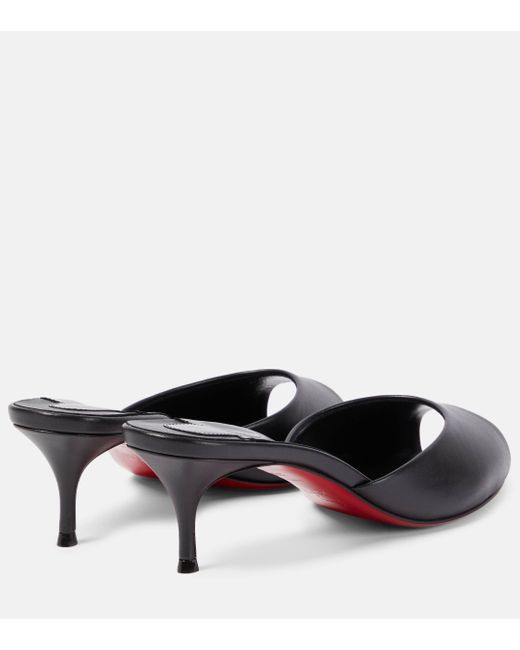 Christian Louboutin Black Me Dolly Leather Mules