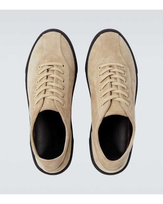 The Row White Suede Sneakers for men