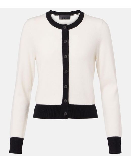 Nili Lotan White Cardigan Meadow Aus Kaschmir