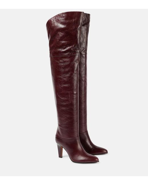 Botas Mosqueteras Eve De Piel Chloé de color Red