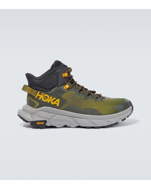 Hoka One One High-Top Sneakers Trail Code GTX in Green für Herren
