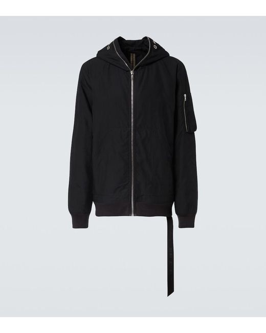 Rick Owens Black Ripstop Jacket for men