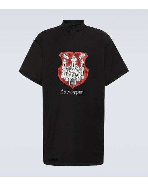 T-shirt Antwerp Inside-Out en coton Balenciaga pour homme en coloris Black