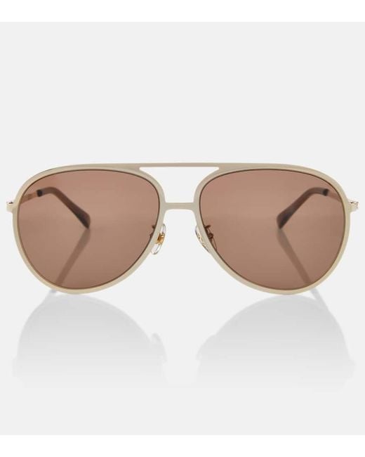 Stella McCartney Brown Aviator Sunglasses
