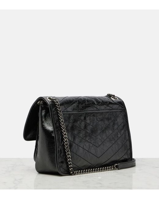 Sac Niki Medium En Cuir Saint Laurent en coloris Black