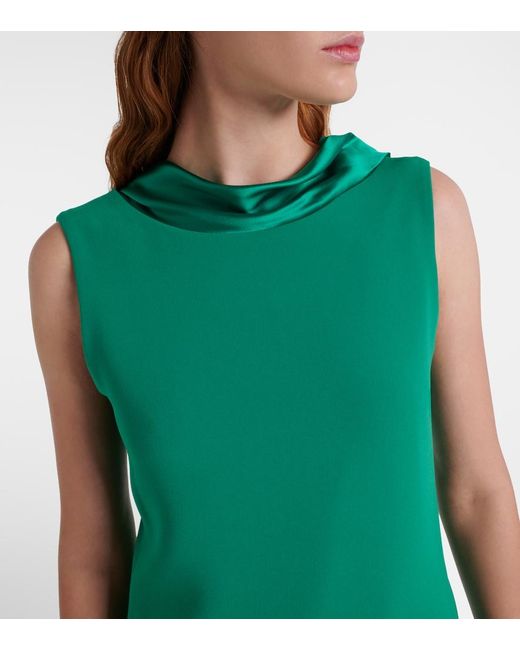 Max Mara Green Aere Cady Maxi Dress