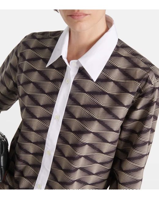 Camicia in popeline di cotone di Dries Van Noten in Black
