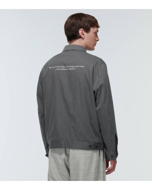 Undercover Gray Blouson Jacket for men