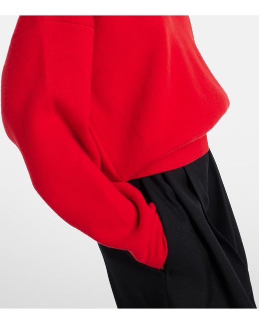 Jacquemus Red Balloon Wool And Cashmere Polo Sweater