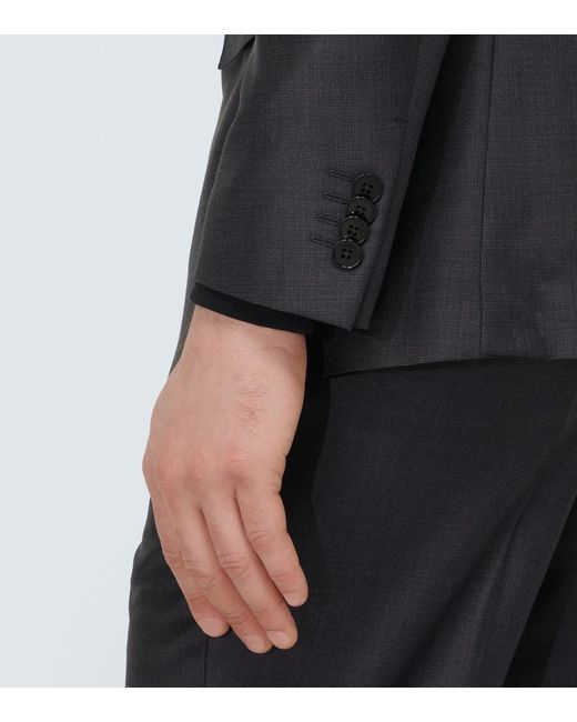 Zegna Gray Trofeo Wool Suit for men