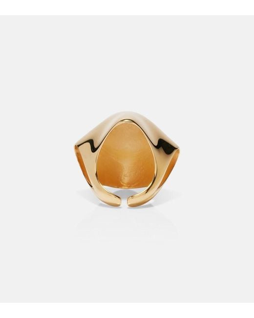 Khaite White Lotus 18Kt-Plated Ring