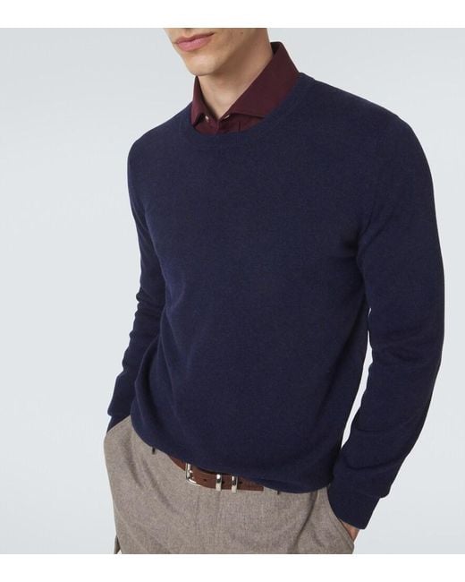 Pullover di Brunello Cucinelli in Blue da Uomo