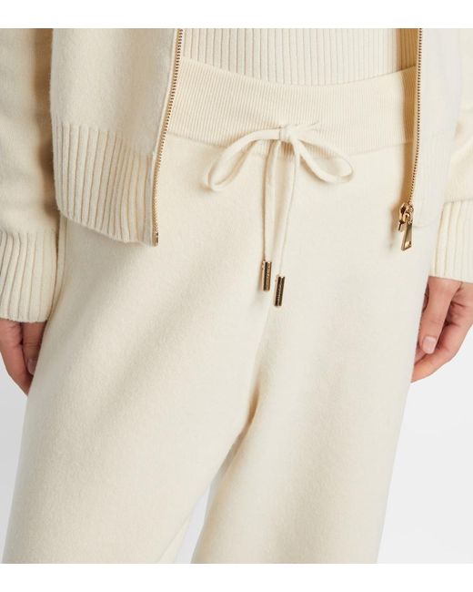 Moncler Natural Wool And Cashmere Sweatpants
