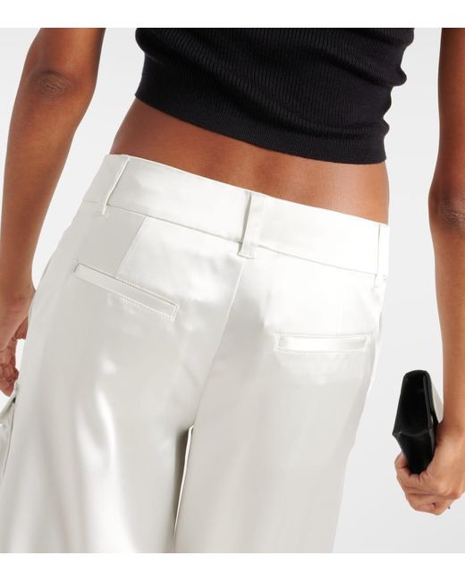 Pantaloni cargo in raso di Off-White c/o Virgil Abloh in White