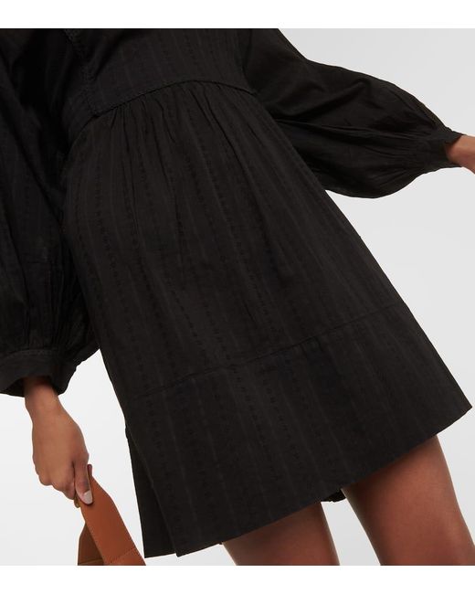 Vestido corto Camilla de algodon Melissa Odabash de color Black