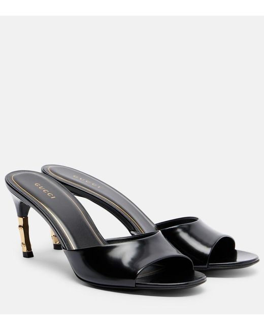 Gucci Black Castello Leather Mules