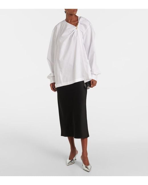Dries Van Noten White Cotton Top