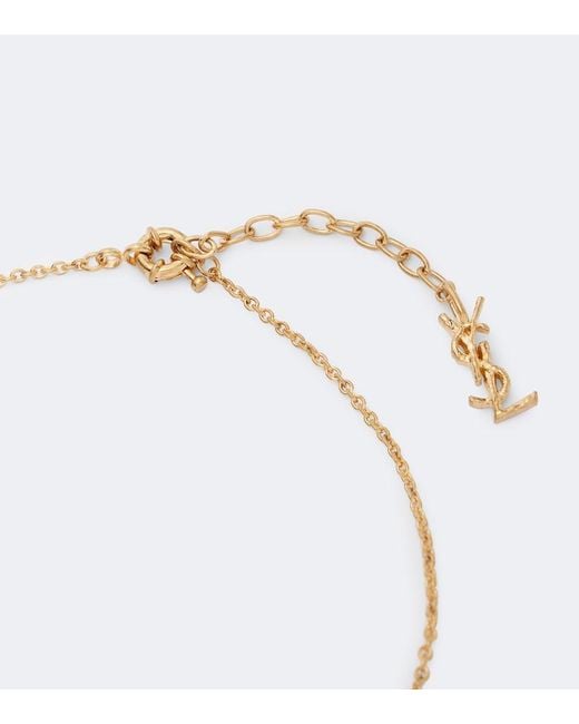 Collier Cassandre Saint Laurent en coloris White