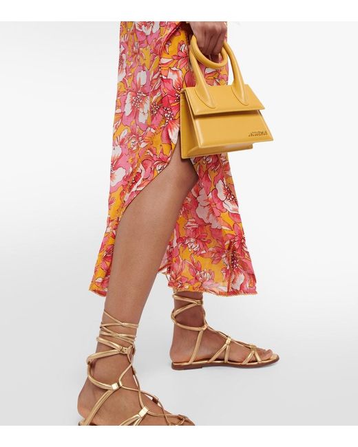 Poupette Red Andrea Floral Kaftan