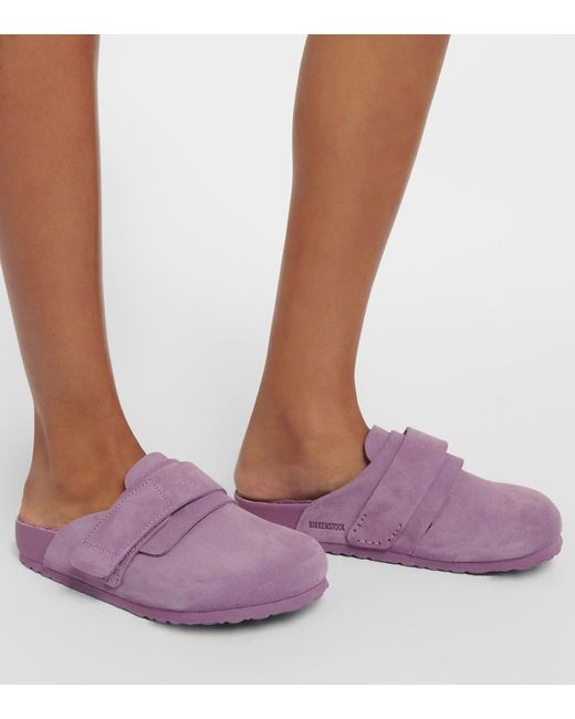 Birkenstock Purple X Tekla Nagoya Suede Slippers