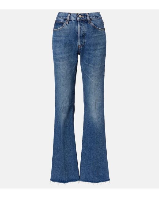 FRAME Blue Lax Wide-Leg Jeans