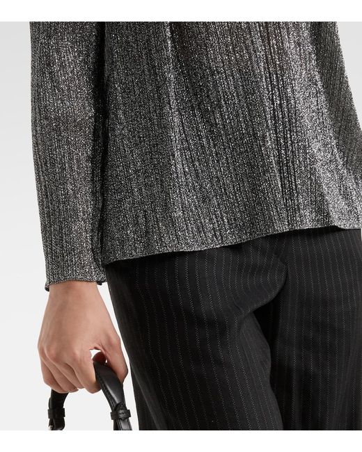 Isabel Marant Gray Eylia Pleated Top
