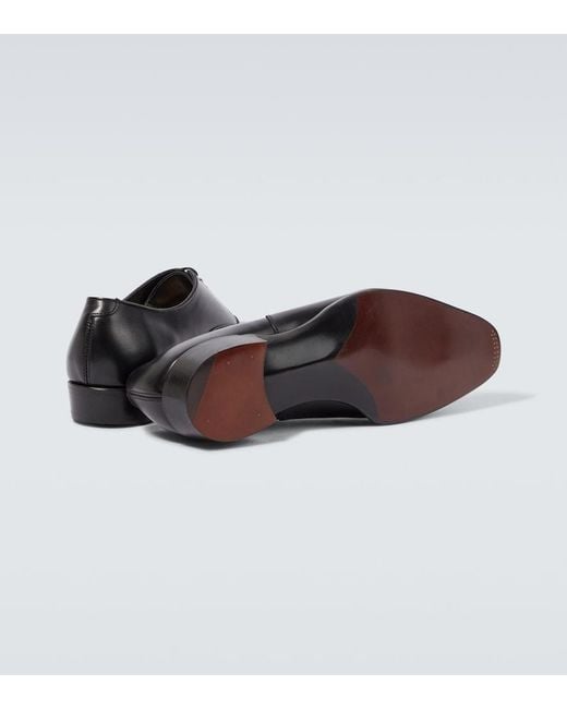 George Cleverley Black Harry Leather Oxford Shoes for men