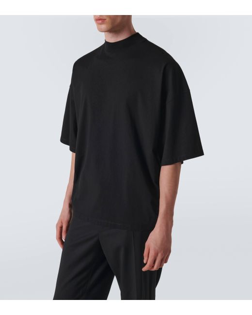 Jil Sander Black Cotton Jersey T-shirt for men