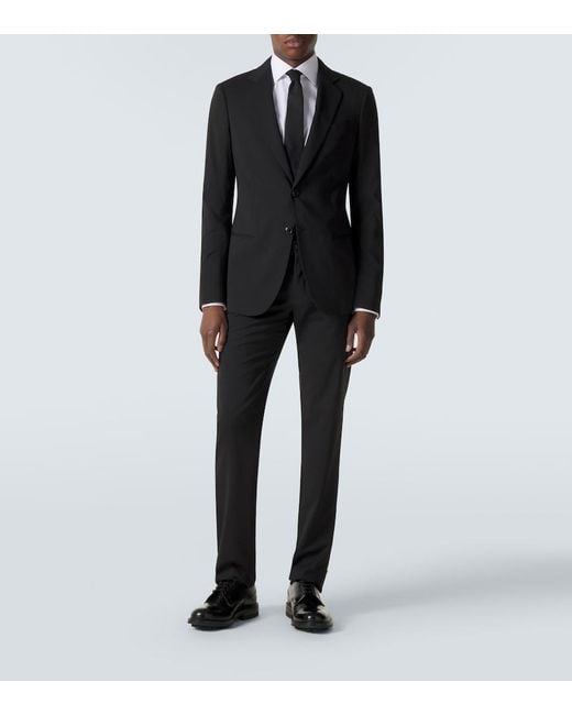 Giorgio Armani Black Wool Suit for men